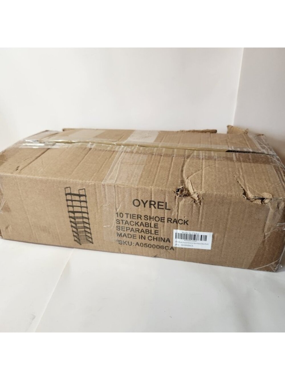 OYREL 10 Tier Shoe Rack Stackable Separable Black Metal Storage Organizer - Picture 1 of 5